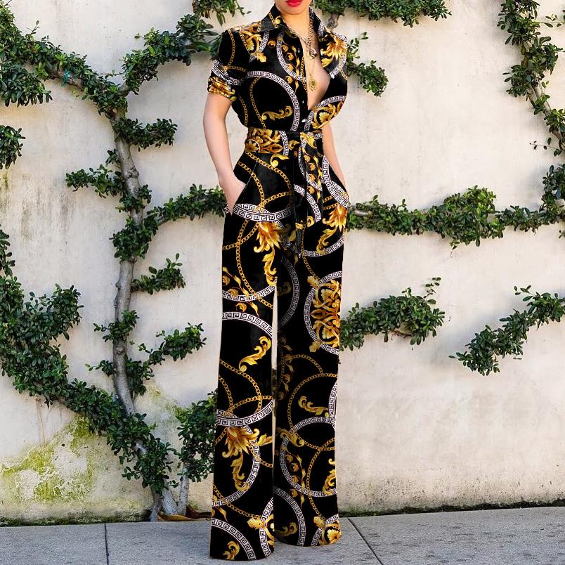 Elegant Striped Printed Color Jumpsuits